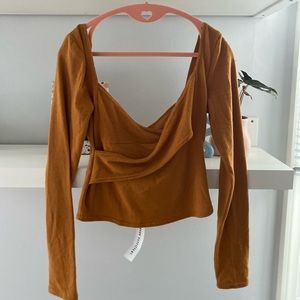 Urban Outfitters Faux Wrap Top